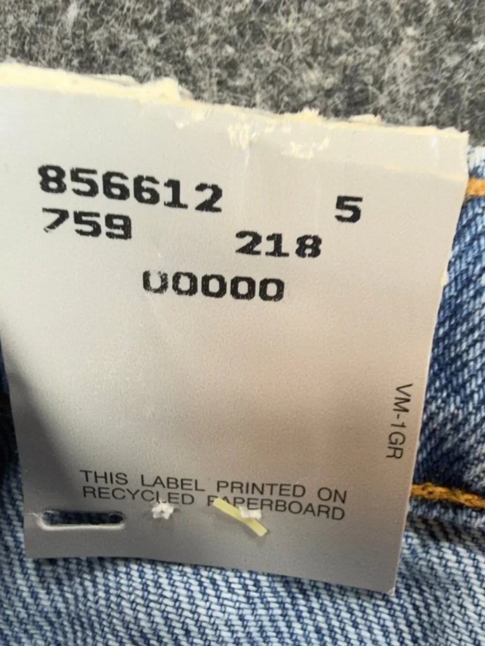 Levi's 550 Vintage 90s Blue Cotton Shorts W27 Relaxed Orange Tab NOS